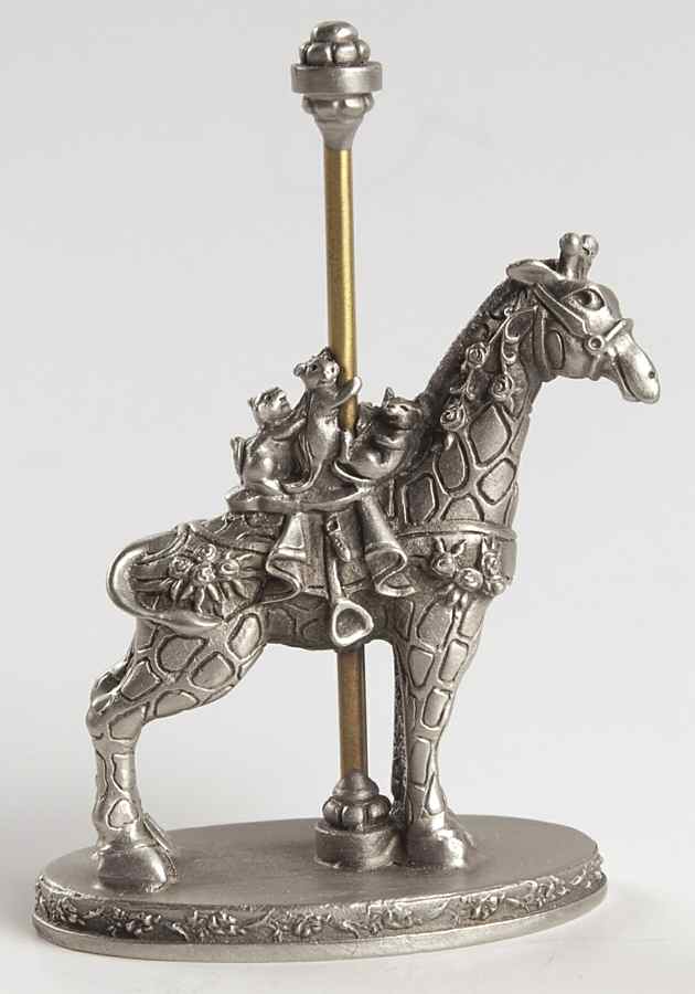 After Hours On The Carousel Giraffe - Boxed by Hudson Pewter-1