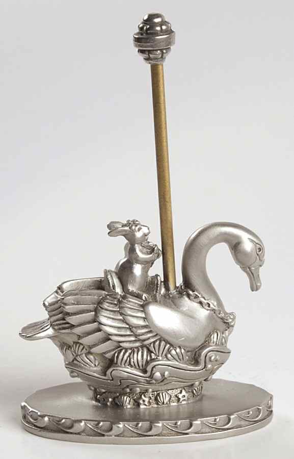 After Hours On The Carousel Swan - Boxed by Hudson Pewter-1