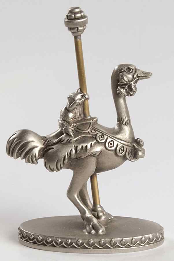 After Hours On The Carousel Ostrich - Boxed by Hudson Pewter-1