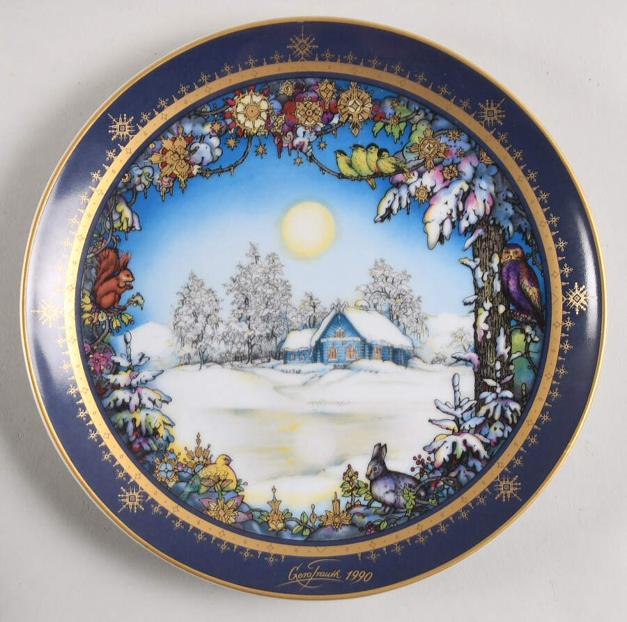 Christmas Plates Silent Night - No Box by Heinrich - H&C-1