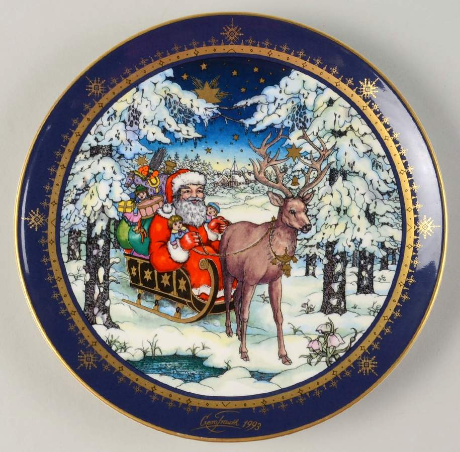 Christmas Plates Santa Claus - Boxed by Heinrich - H&C-1