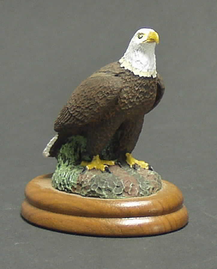 Deaton Wildlife Miniatures Eagle - With Box by Hudson Pewter-1