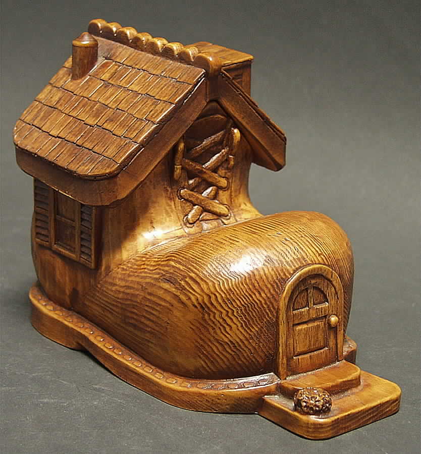 The Old Woman In A Shoe Shoe-Wooden - No Box by Hudson Pewter-1