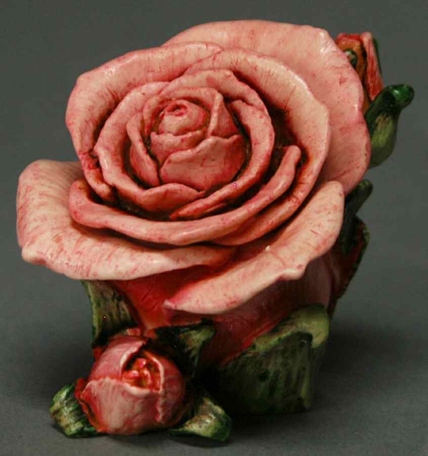 Lord Byron's Harmony Garden Single Pink Rose - With Box 53 by Harmony Kingdom-1