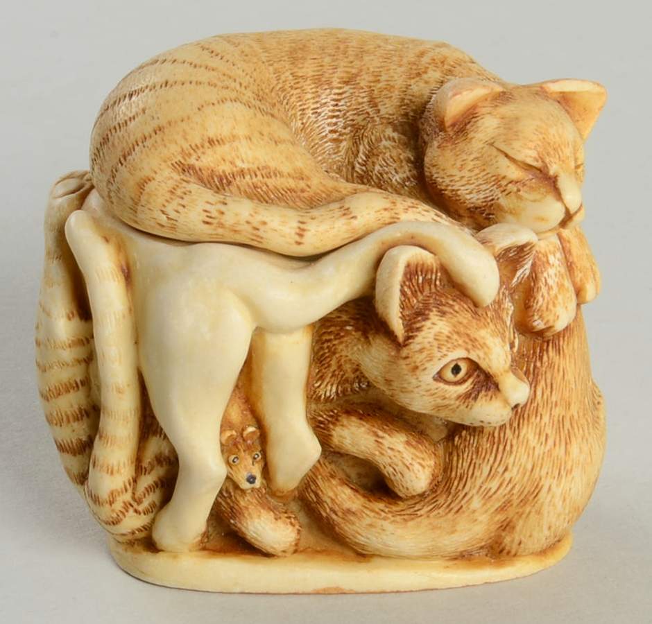 Treasure Jests Cats Purrfect Friends - With Box by Harmony Kingdom-1