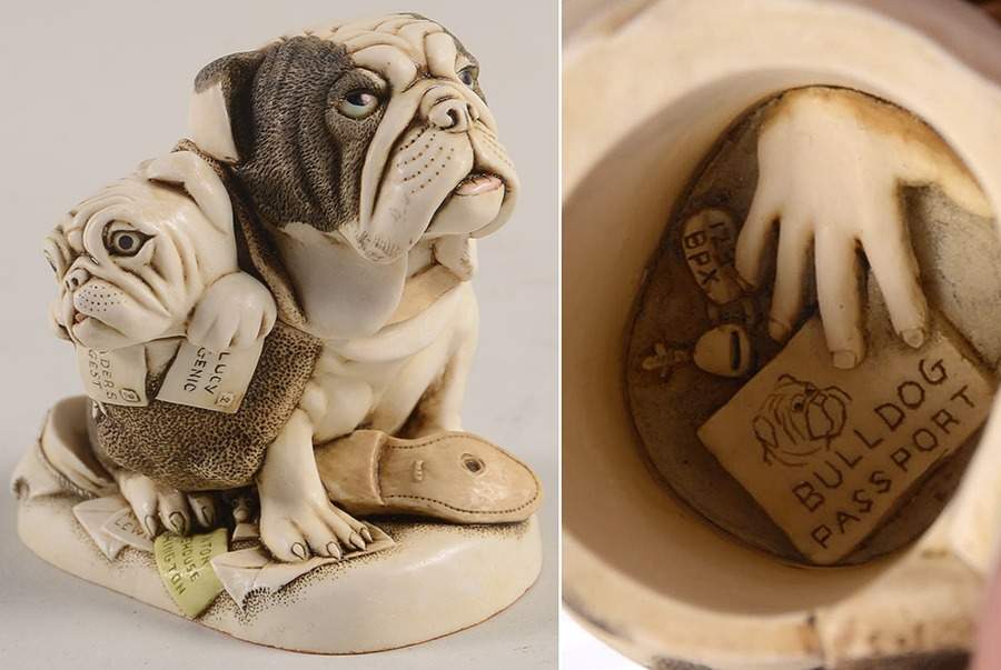 Treasure Jests Dogs Dead Ringer - No Box by Harmony Kingdom-1