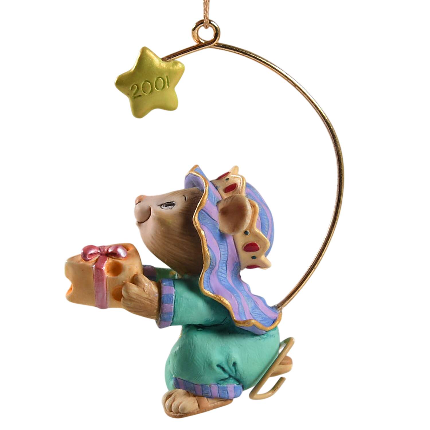 2001 Hallmark Christmas Ornaments A Wise Follower - Boxed by Hallmark Gold Crown-1