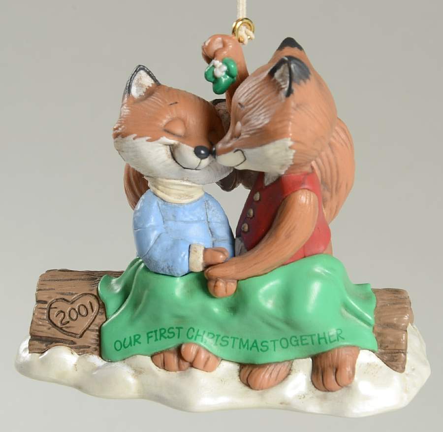 2001 Hallmark Christmas Ornaments Our First Christmas Together - No Box by Hallmark Gold Crown-1