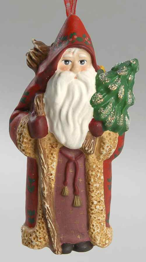 2001 Hallmark Christmas Ornaments Olde World Santa - No Box by Hallmark Gold Crown-1