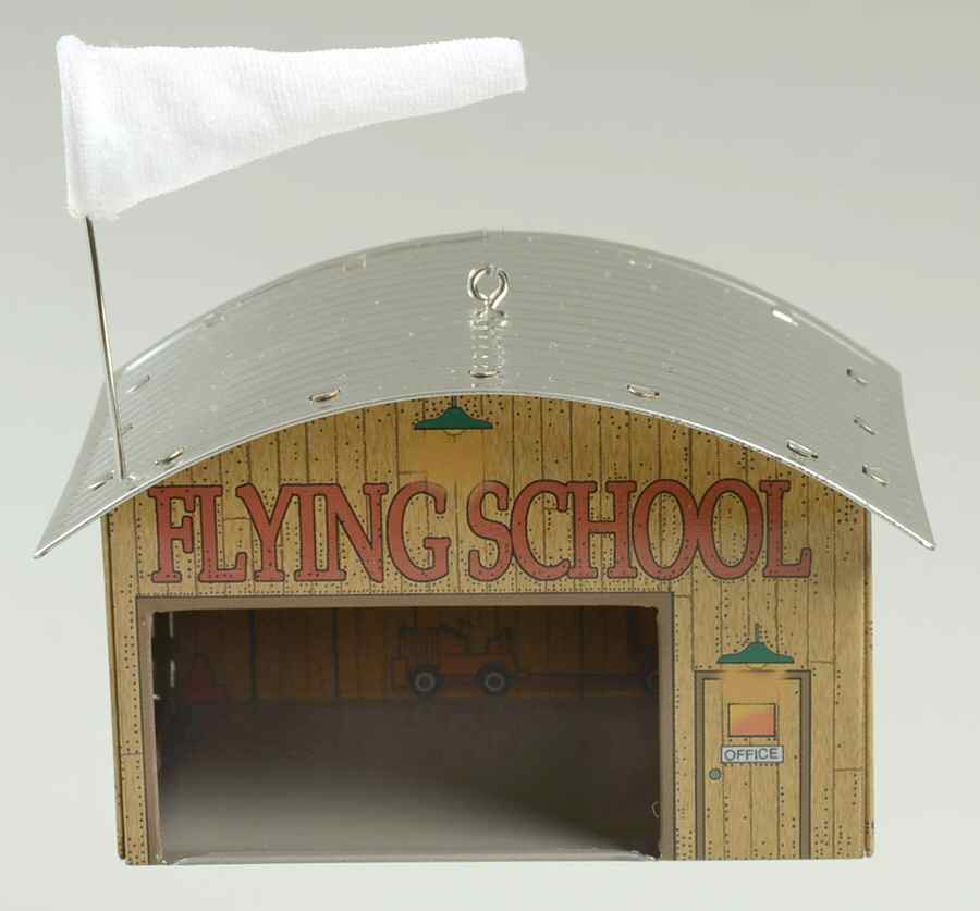 Town and Country Flying School Airplane Hangar-Complement - Boxed by Hallmark Gold Crown-1