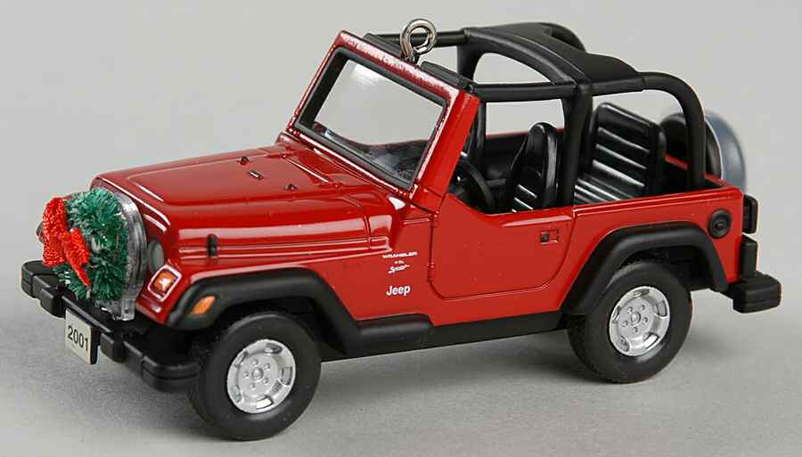 2001 Hallmark Christmas Ornaments Jeep Wrangler - No Box by Hallmark Gold Crown-1