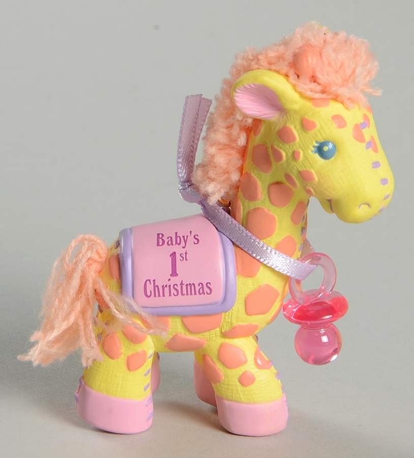 2001 Hallmark Christmas Ornaments Baby's First Christmas-Girl - No Box by Hallmark Gold Crown-1
