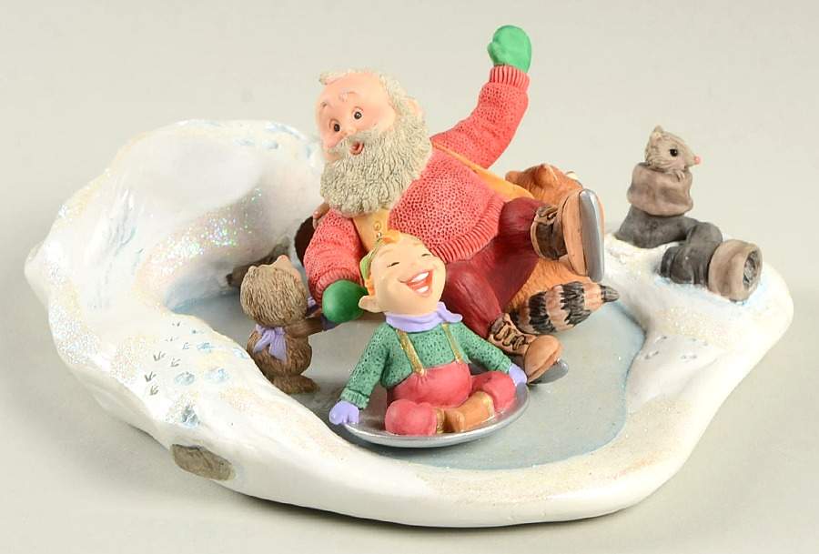 1999 Hallmark Christmas Ornaments North Pole Pond - Boxed by Hallmark Gold Crown-1