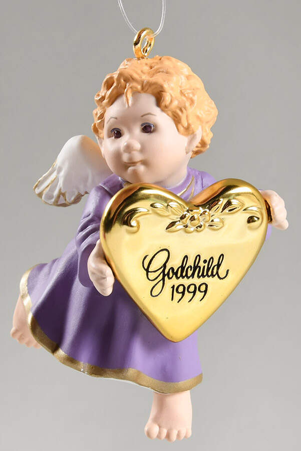 1999 Hallmark Christmas Ornaments Godchild - Boxed by Hallmark Gold Crown-1