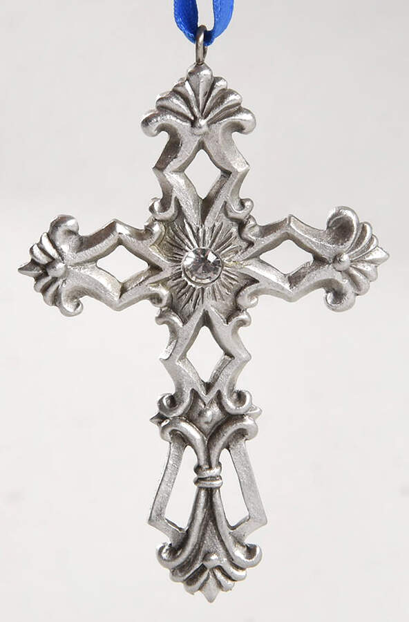 1999 Hallmark Christmas Ornaments Cross Of Hope - Boxed by Hallmark Gold Crown-1