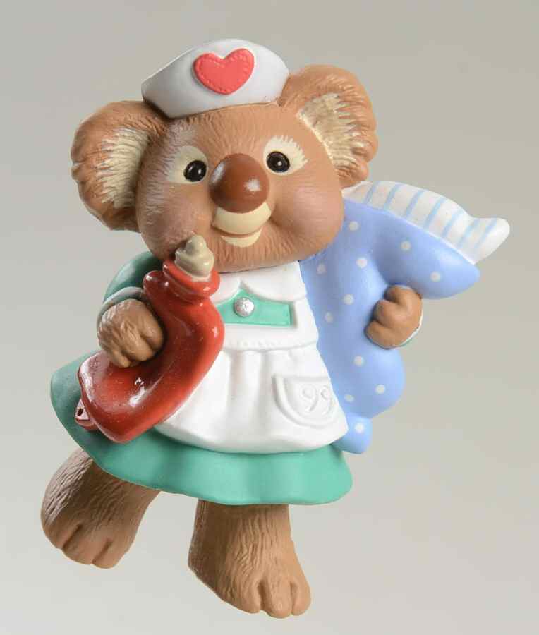 1999 Hallmark Christmas Ornaments Angel In Disguise-Koala Nurse - Boxed by Hallmark Gold Crown-1
