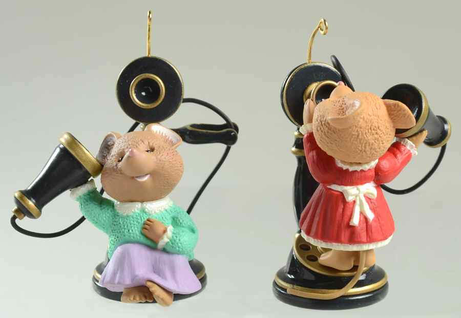 1999 Hallmark Christmas Ornaments Hello, Hello - Boxed by Hallmark Gold Crown-1