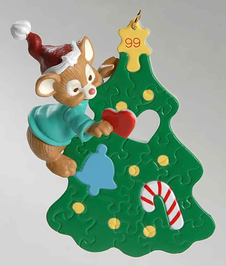 1999 Hallmark Christmas Ornaments Adding The Best Part - No Box by Hallmark Gold Crown-1