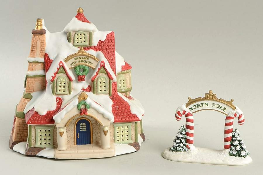 North Pole Collection Santa's Toy Shoppe - With Box by Hawthorne Village-1