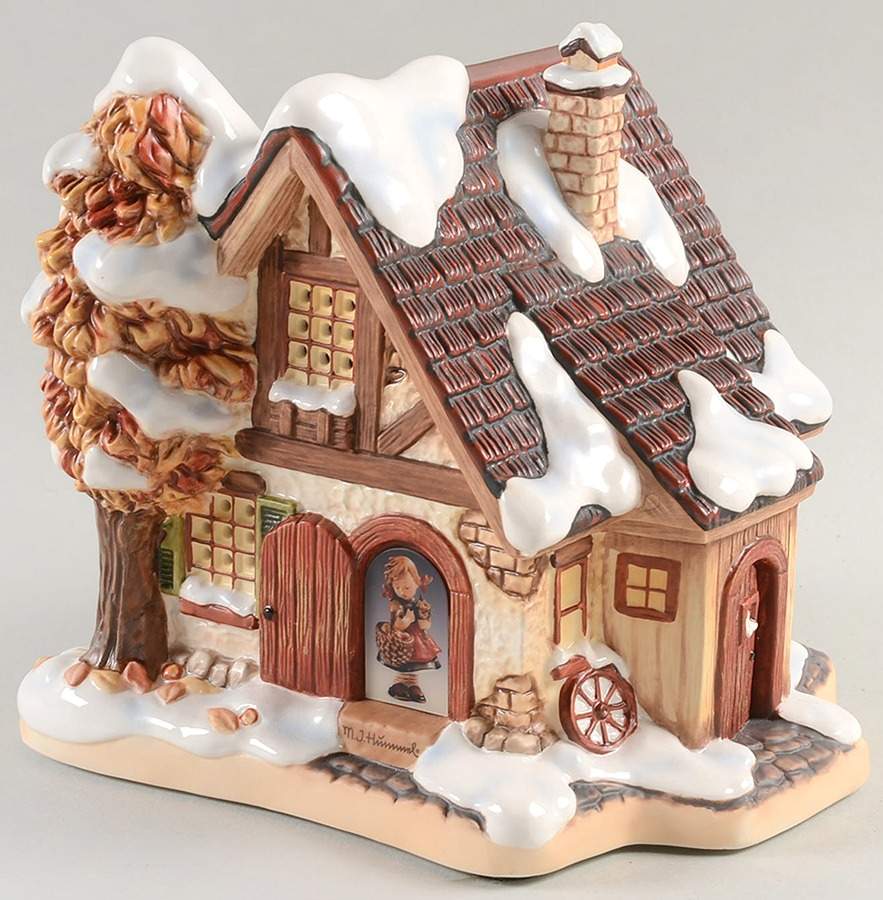 Hummel Bavarian Christmas Apple Tree Cottage - No Box by Hawthorne Village-1