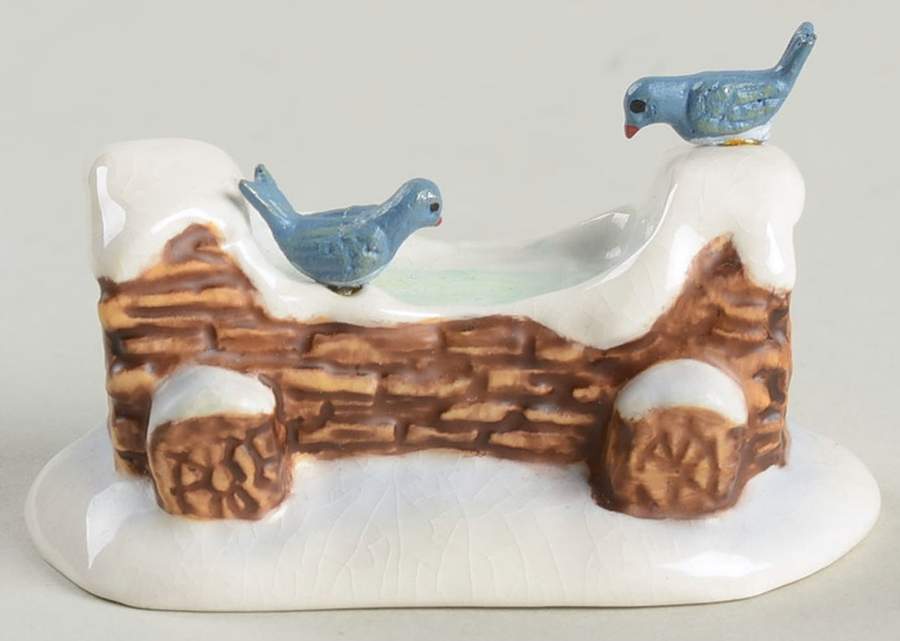 Hummel Bavarian Christmas Winter Birdbath - Boxed by Hawthorne Village-1