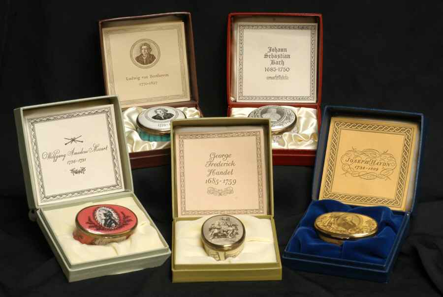 Great Classical Composers Box Composers-Set Of 5 - With Box by Halcyon Days-1