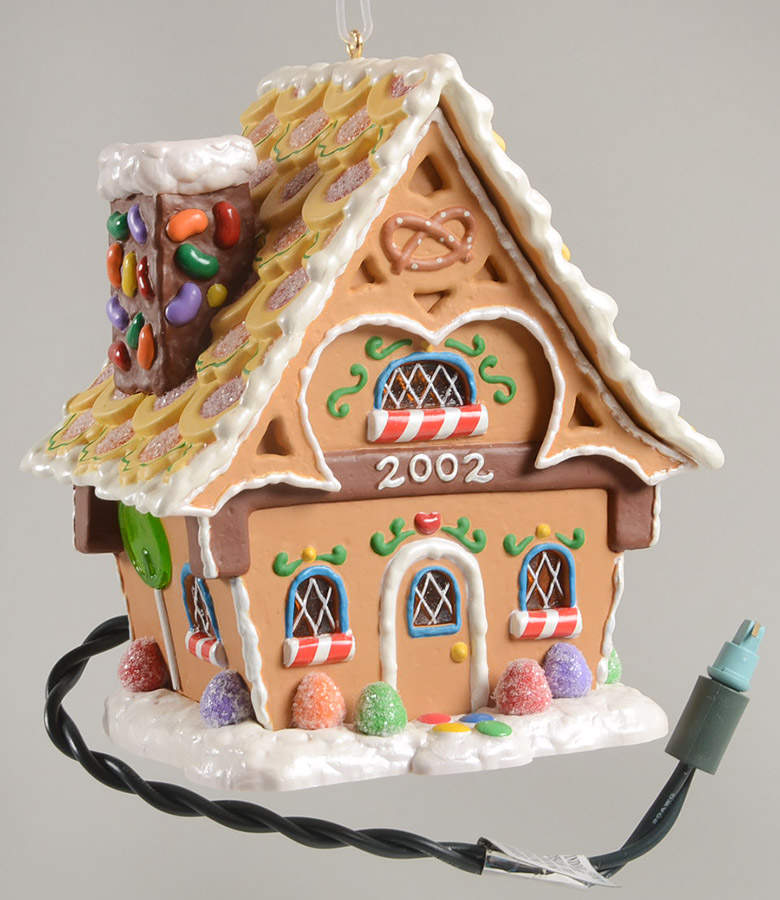2002 Hallmark Christmas Ornaments Gingerbread Cottage - No Box by Hallmark Gold Crown-1