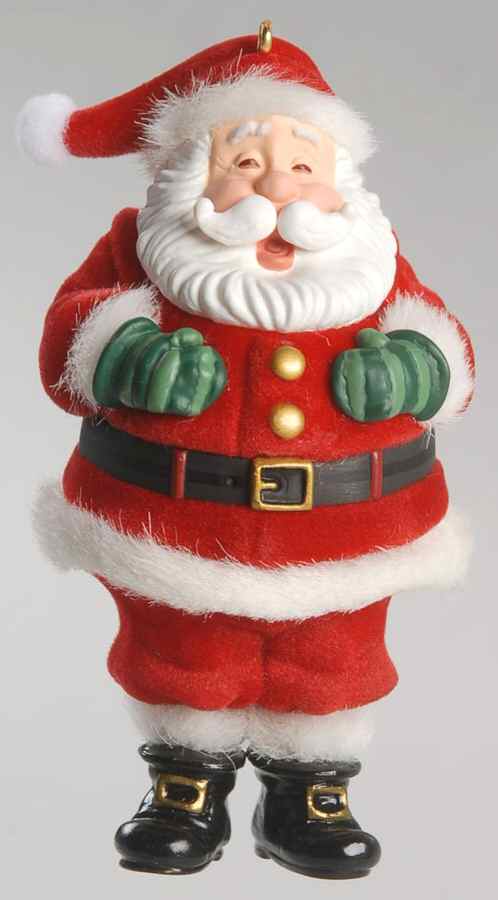 2002 Hallmark Christmas Ornaments Tickle Tickle Santa - No Box by Hallmark Gold Crown-1