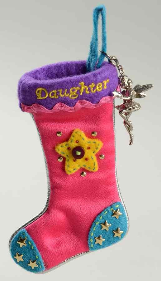2002 Hallmark Christmas Ornaments Daughter Stocking - No Box by Hallmark Gold Crown-1
