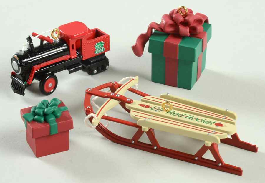 Santa's Big Night Christmas Morning Treasures-Set Of 3 - No Box by Hallmark Gold Crown-1