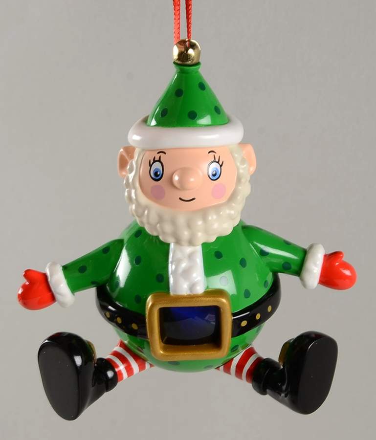 2002 Hallmark Christmas Ornaments Naughty Or Nice? Elf - Boxed by Hallmark Gold Crown-1