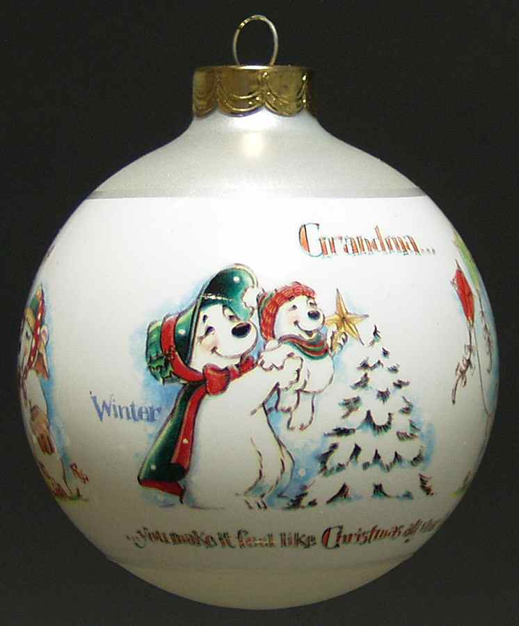 2002 Hallmark Christmas Ornaments Grandma - No Box 108 by Hallmark Gold Crown-1