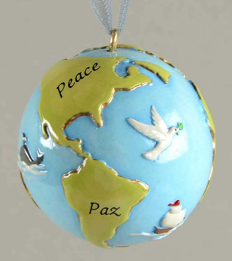 2002 Hallmark Christmas Ornaments Peace On Earth Bell - Boxed by Hallmark Gold Crown-1