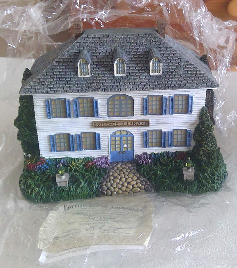 Thomas Kinkade's Lamplight Village Village Library - No Box by Hawthorne Village-1