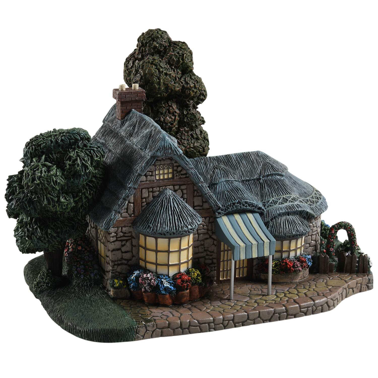 Thomas Kinkade's Lamplight Village Falbrooke Florist-Set Of 2 - No Box by Hawthorne Village-1