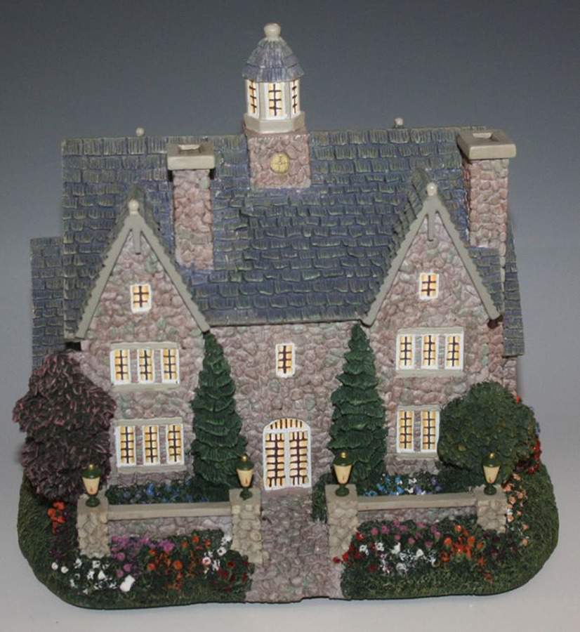 Thomas Kinkade's Lamplight Village Village Hall - No Box by Hawthorne Village-1