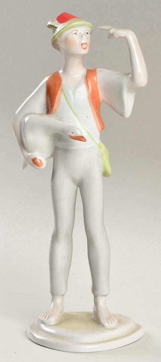 Hollohaza Figurines Boy With Goose - Boxed by Hollohaza-1