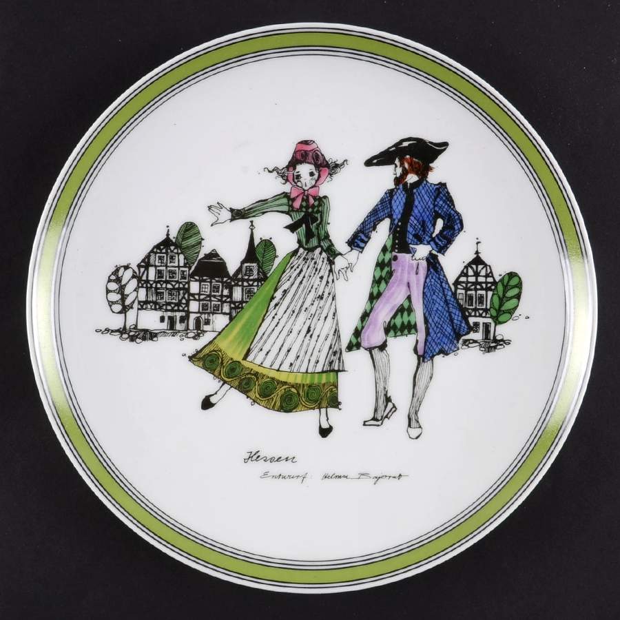 Hutschenreuther Plates Hessen Man And Woman - Boxed by Hutschenreuther-1