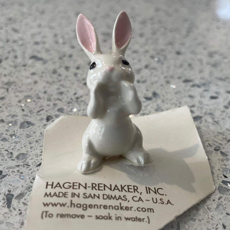 Hagen-Renaker Figurines Rabbit On Hind Legs - No Box by Hagen-Renaker-1