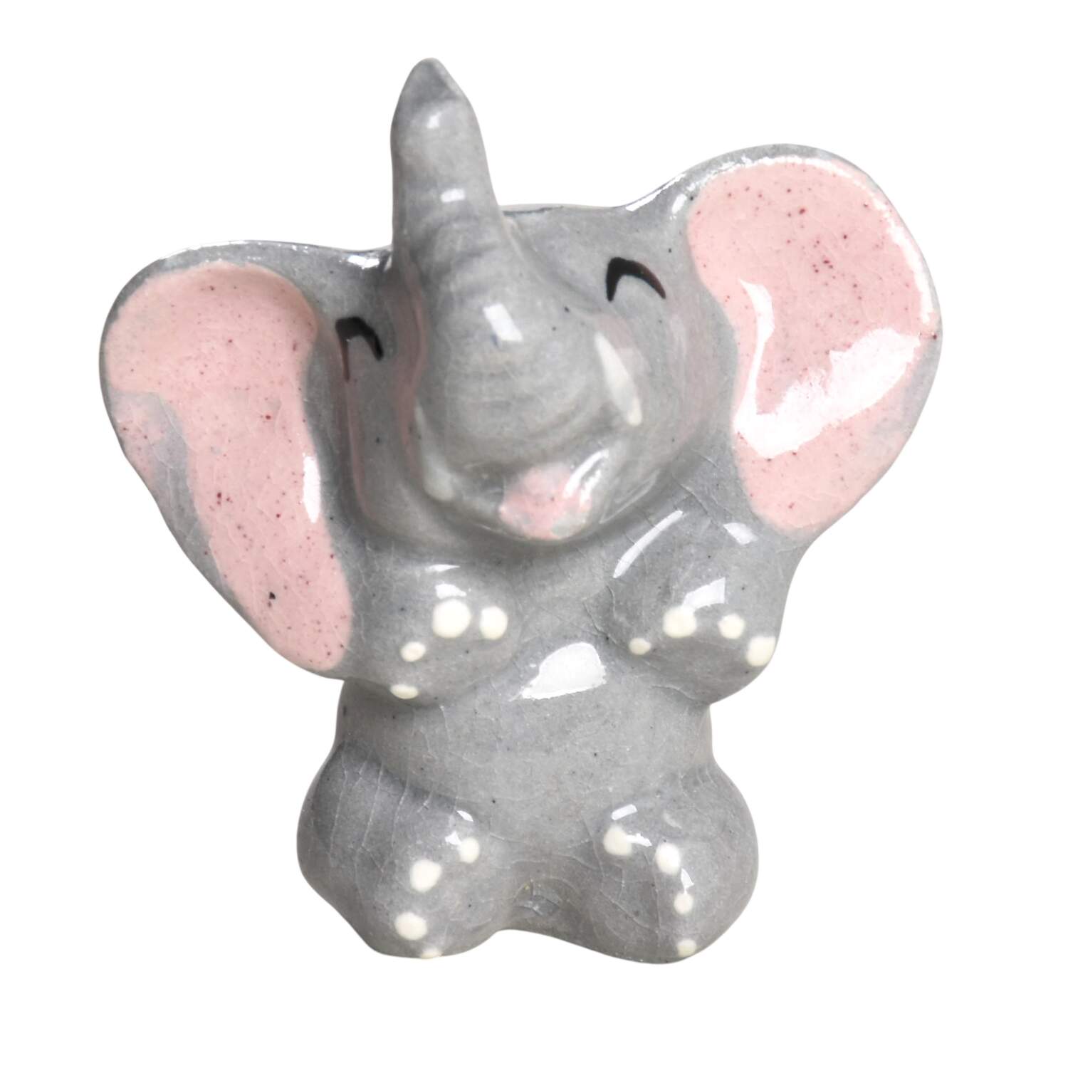 Hagen-Renaker Figurines Elephant-Laughing - No Box by Hagen-Renaker-1