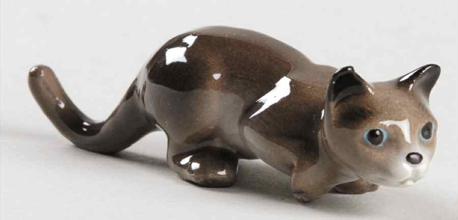 Hagen-Renaker Figurines Cat Crouching - No Box by Hagen-Renaker-1