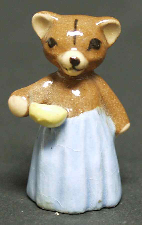 Hagen-Renaker Figurines Teddy Bear Mama-With Bowl - No Box by Hagen-Renaker-1