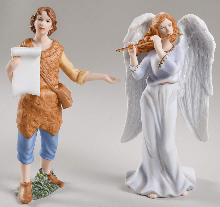 Thomas Kinkade Nativity Rejoice In Song & Heaven's Sweet Sound - No Box by Hawthorne Village-1