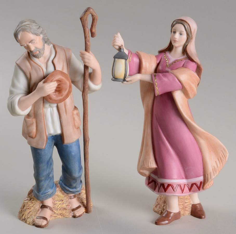 Thomas Kinkade Nativity Keeper Of The Inn & Lighting The Night - No Box by Hawthorne Village-1