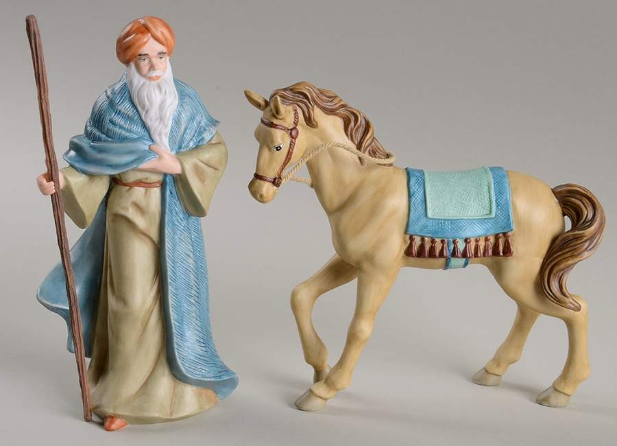 Thomas Kinkade Nativity Silent Praise & Faithful Horse - No Box by Hawthorne Village-1