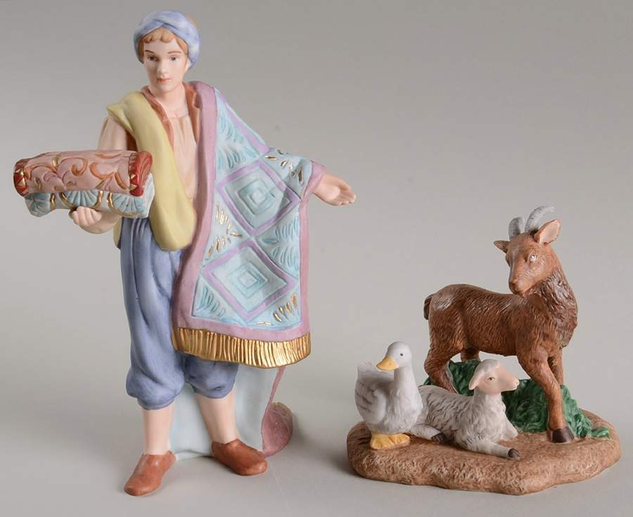 Thomas Kinkade Nativity Gifts For My King & Gathering In Praise - No Box by Hawthorne Village-1