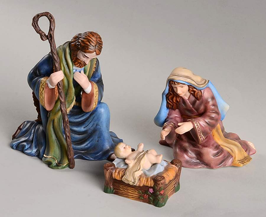 Thomas Kinkade Nativity Holy Family-Boxed Set Of 3 - No Box by Hawthorne Village-1