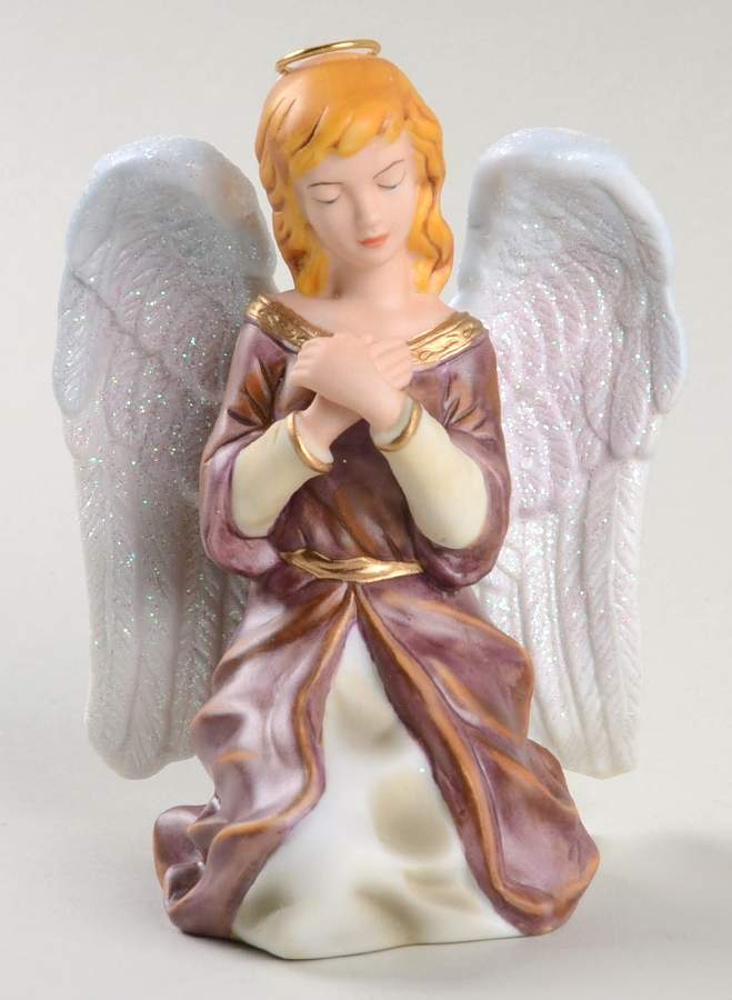 Thomas Kinkade Nativity Angel Of Prayer - No Box by Hawthorne Village-1