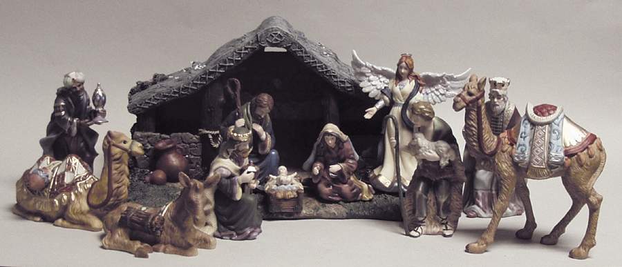 Thomas Kinkade Nativity 12 Piece Nativity Set - Nativity Set Of 12 by Hawthorne Village-1