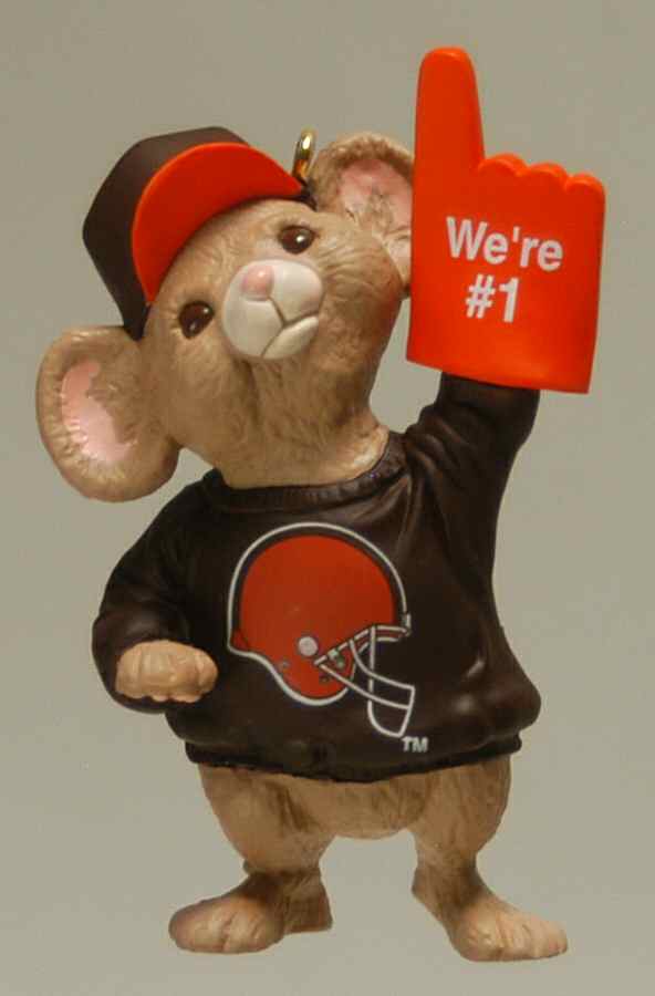 NFL Collection-Number 1 Fan Cleveland Browns - No Box by Hallmark Gold Crown-1